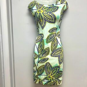 Trina Turk Boat Neck Jersey Dress